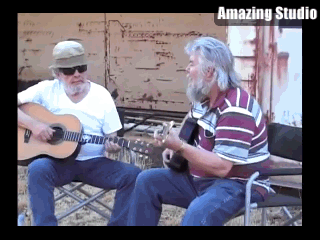 Guitar Merle Haggard and Terry Lee Hardesty at Merle's Ranch AUG 21 2010 08 31AM.gif
